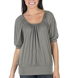 Juniors' Xhilaration Open Back Bow Tee - Hardware Gray