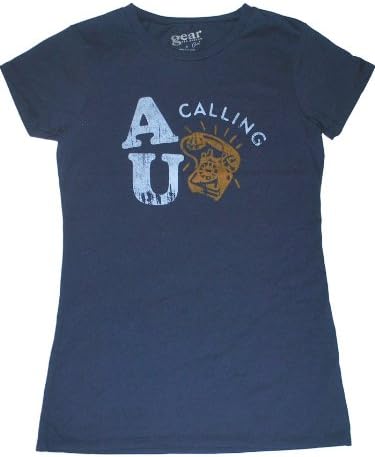 Auburn Tigers Gear Co.ed Women Navy "AU Calling" Short Sleeve T-Shirt (S)