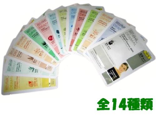韓国コスメで大ヒット商品｢DERMAL｣ハリ・弾力系パック14種類■1,000円までのお買上げならメール便160円で発送！