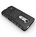 LG Leon LTE Case Cover Accessories - Tough Rugged Dual Layer Protective Case with Kickstand for LG Leon LTE / LG Leon C40 - Black