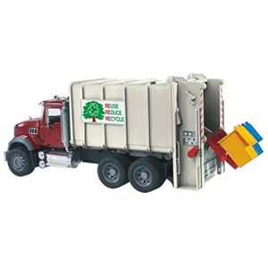 Bruder Mack Granite Back Loading Garbage Truck