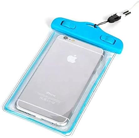 Abuty Waterproof Phone Carrying Cases Touch Responsive Front and Back Universal for iPhone Samsung to Swimming, Surfing,Fishing, Boating(Blue)