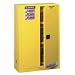 Justrite Sure-Grip EX Safety Cabinet for Flammable Liquids, 2 Manual Doors, Steel, Yellow