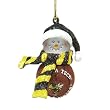 Georgia Tech Yellowjackets NCAA Striped Acrylic Basketball Snowman Ornament (2.5)"