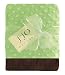 Baby : JoJo Designs Designer Super Soft Satin Blanket - Green and Brown Baby Minky Dot Chenille