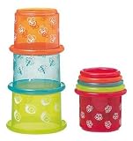 Tigex - Jouets de bain - 8 gobelets empilables - 0 � 6 mois