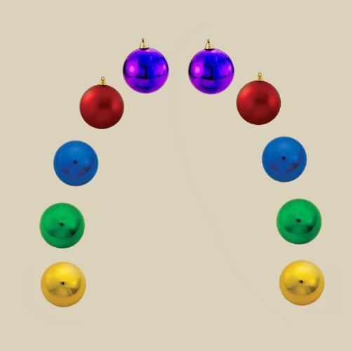 Get Pack of 36 Shiny Multi-Colored Shatterproof Christmas Ball
Ornaments 5" (130mm) with best price