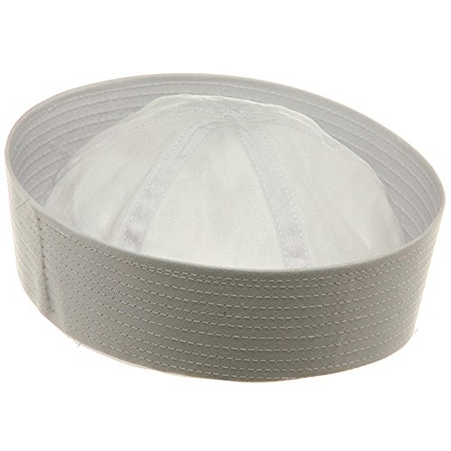 Gilligan Popeye Navy Sailor Gob Hat White Cotton XS Child Size