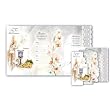 8 First Communion Invitaciones in Spanish: Quad-Fold, Pre-Packaged, Envelopes Included, Made in Italy!