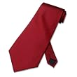 SILK NeckTie Solid Cranberry Dark Red Men's Neck Tie NEW