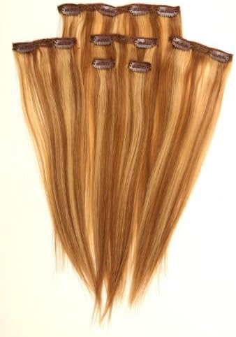 14" Clip in Human Hair Extension - Amy Clip It (Natural Black(#1B))