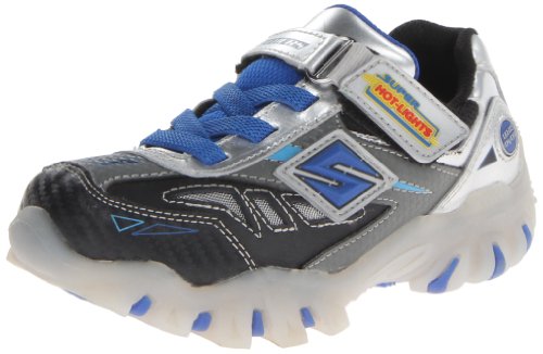 Skechers Kids 90471L Street Light-Up - Halt Sneaker with blinking Light-Up(Little Kid)