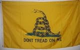 2x3 foot gadsden flag - - - 2 foot Dont tread on me flag - - 2x3 Yellow rattle snake flag