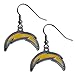 NFL Siskiyou Sports Womens Los Angeles Chargers Dangle Earrings One Size Team Color