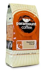 Paramount Coffee, Hazelnut Decaf Ground Coffee, 12-Ounce Bags (Pack of 3)