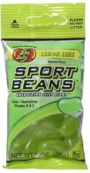 Jelly Belly Sport Beans, Lemon Lime Energizing Jelly Beans, 1-Ounce Bags (Pack of 24)