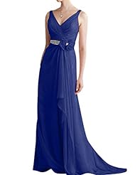 Chiffon Floor Length Lace-Up Evening Dress/Mother-of-the-Bride Dress/Party Dress 