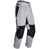Tour Master Venture Air Men's Textile Touring Motorcycle Pants - Color: Silver, Size: Short Medium