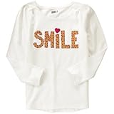クレイジーエイト Crazy 8/ スパークル スマイル ティ アイボリー トップス長袖Tシャツ XL【並行輸入】