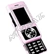Verizon LG VX-8500 VX8500 Chocolate CZ Diamond Solid Pink Crystal Case Cover