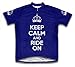 Keep Calm and Ride On Short Sleeve Cycling Jersey for Men