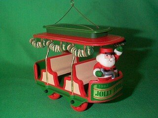 Jolly Trolley: Here Comes Santa Ornament (Fourth in 1982 Series)