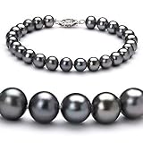 PearlsOnly Black 6-7mm AA Freshwater Pearl Bracelet