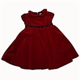 Florence Eiseman red velvet dress w/ribbon trim