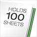 Oxford Clear Front Report Covers, Letter Size, Green, 25 per Box (55807)