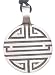 Labyrinth Maze Amulet Silver Tone Pewter Pendant Necklace
