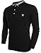 Coofandy Men's Long Sleeve Polo Shirts Casual Slim Fit Pullover With Collar