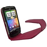 iGadgitz Pink PU Leather Case Cover Holder for HTC Desire S Android Smartph ....