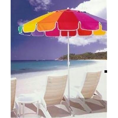 Rainbow 8' Beach Umbrella with Carry Bag - Towa Umbrella