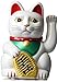 Happy Sales HSFC-WCW02, Maneki Neko Lucky Fortune Cat Waving Arm White