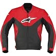 Alpinestars Indy Men's Leather Street Motorcycle Jacket - Red