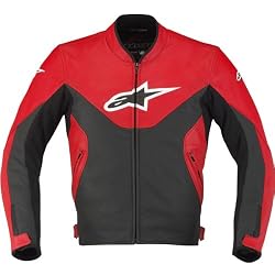Alpinestars Indy Men's Leather Street Motorcycle Jacket - Red