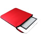 (Black/Red Kindle 2) Premium Neoprene Reversible Sleeve Case Book Cover for Amazon Kindle 2 / Amazon Kindle DX perfect fitted
