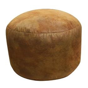Soft Leather Luxe Bean Bag Bigfoot Footstool