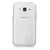 UNEXTATI Galaxy Core Prime 用 ケース 耐衝撃 高品質 TPU ハード カバー 超薄型ケース 全面保護 脱着簡単 クリア 透明 Samsung Galaxy Core Pri