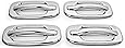 MaxMate 00-06 GMC Yukon/99-06 Sierra/07 Classic/02-06 Chevy Avalanche/99-06 Silverado/07 Classic/00-06 Suburban/Tahoe/02-06 Cadillac Escalade Chrome 4 Doors Handle Cover W/O Passenger Side Keyhole