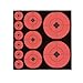 Birchwood Casey Target Spots Orange Assorted Size High-Contrast Self-Adhesive Paper Shooting Targets for Gun Practice (33928)