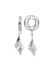 Storywheel® Shell Bead / Charm in 925 Sterling Silver