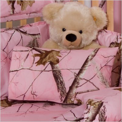 AP Pink Camo Baby Bedding - Crib Sheets and Pillowcase