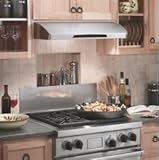 Review Broan  / Broan Rangemaster Elite Series E662E36SS Under Cabinet Range Hood with Multiple External Blower Options, Four-Speed Control and Dual 50-Watt Halogen Lighting (Blowers Sold Separately): 36 Inch/ Stainless Steel