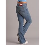 Washington Redskins Women's Cheerleader Boot Jeans - Medium Wash 4x33