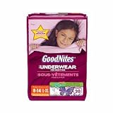 Goodnites Goodnites Girls Underpants for Nighttime, Mega Pack, Large/Extra Large 20 ct (Quantity of 2)