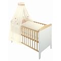 Urra 130-1801-06 - Crema Natur Bettsett mit Voilehimmel 3-teilig