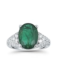 Estate Emerald Oval and Diamond Ring!!!