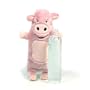Kyjen Plush Puppies Water Bottle Buddy Pig Dog Toy