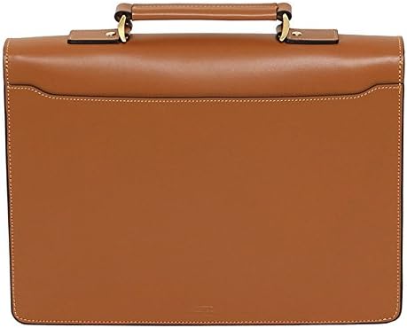 Briefcase Genuine Leather Handmade Bag Shoulder Bag Messenger Bag (Camel)